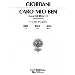 Caro mio ben for low voice -Giuseppe Giordani