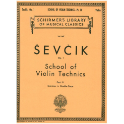 School of Violin Technics, Op. 1 - Book 4 -Otakar Sevcik