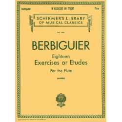 Eighteen Exercises or Etudes -Benoit Tranquille Berbiguier / Arr.Georges Barrère