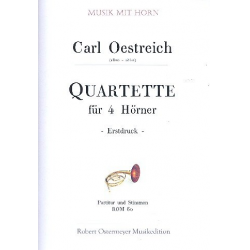 Quartette für 4 Hörner -Carl Oestreich
