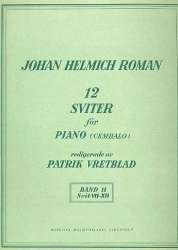 12 Suiten Band 2 (Nr.7-12) : für Klavier -Johan Helmich Roman
