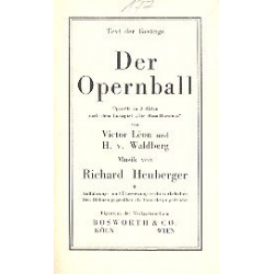 Der Opernball : Libretto (dt) -Richard Heuberger