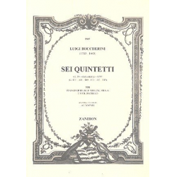6 Quintetti op.56 für Klavier -Luigi Boccherini