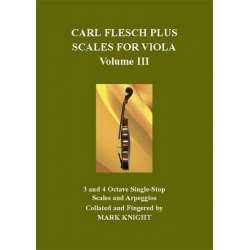 Carl Flesch plus Scales vol.3 for viola -Carl Flesch
