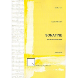 Sonatine : für Klarinette und Vibraphon -Alois Wimmer