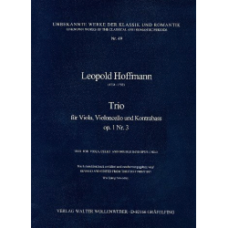 Trio op.1,3 für Viola, Violoncello - Leopold Hoffmann