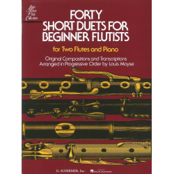 40 Short Duets for Beginner Flutists -Louis Moyse