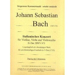 Italienisches Konzert G-Dur BWV971 -Johann Sebastian Bach