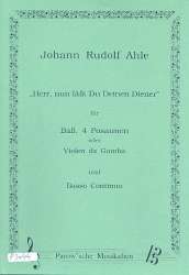 Herr nun lässt du deinen Diener für Bass, - Johann Rudolf Ahle