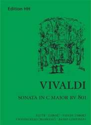Sonate C-Dur RV801 für Flöte, -Antonio Vivaldi