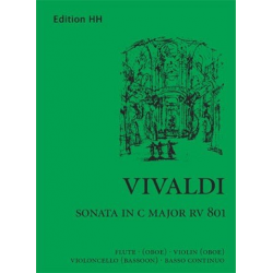 Sonate C-Dur RV801 für Flöte, -Antonio Vivaldi