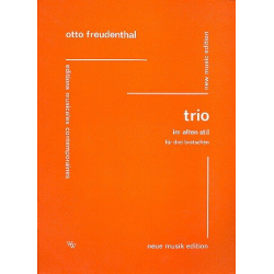 Trio im alten Stil für 3 Violen -Otto Freudenthal