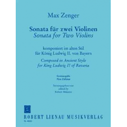 Sonate komponiert im alten Stil für -Max Zenger