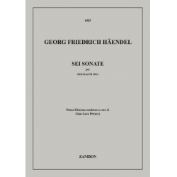 6 sonate per 2 flauti soli -Georg Friedrich Händel (George Frederic Handel)