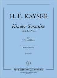 Kinder-Sonatine op.58,2 für Violine -Heinrich Ernst Kayser