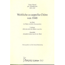 Weltliche a cappella Chöre von 1848 Band 1 -Fanny Cecile Mendelssohn (Hensel)