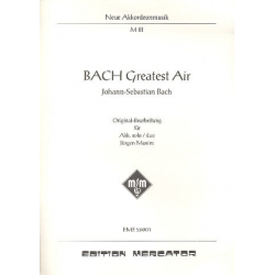 Bach greatest Air aus BWV1068 für Akkordeon - Johann Sebastian Bach