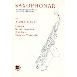 Quintett für Altsaxophon -Adolf Busch