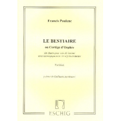 Le Bestiaire ou cortege d'Orphee : -Francis Poulenc