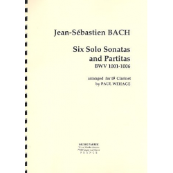 6 Sonaten und Partiten BWV1001-BWV1006 -Johann Sebastian Bach
