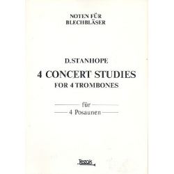 4 Concert Studies : for 4 trombones -David Stanhope