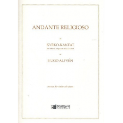Andante religioso : for violin and piano -Hugo Alfvén