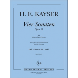 4 Sonaten op.33 Band 1 (Nr.1 und 2) -Heinrich Ernst Kayser