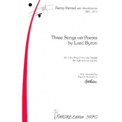 3 songs on poems by Lord Byron -Fanny Cecile Mendelssohn (Hensel)