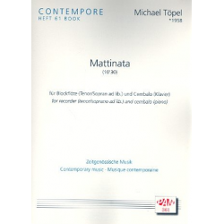 Mattinata für Tenorblockflöte (Sopran) -Michael Töpel