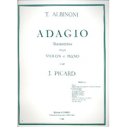 Adagio sol mineur pour violon et piano -Tomaso Albinoni