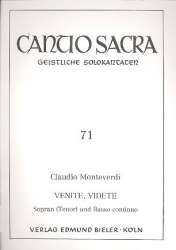 Venite videte für Sopran (Tenor) -Claudio Monteverdi