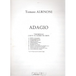 Adagio pour violon, - Tomaso Albinoni