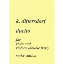 Duetto for viola and -Carl Ditters von Dittersdorf