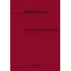 Tre Sonetti Del Petrarca: N.1 La Vita Fugge E Non - Ildebrando Pizzetti