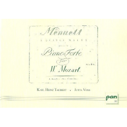 Menuett a quatre mains pour le piano -Wolfgang Amadeus Mozart