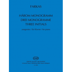 3 MONOGRAMME FUER KLAVIER -Ferenc Farkas