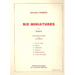 6 miniatures : pour guitare -Alexandre Tansman