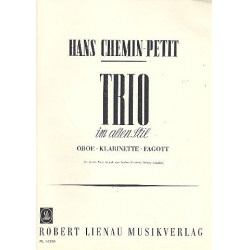 Trio im alten Stil für Oboe, Klarinette -Hans Helmuth Chemin-Petit