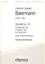 Quintett op.22 für Klarinette -Heinrich Joseph Baermann