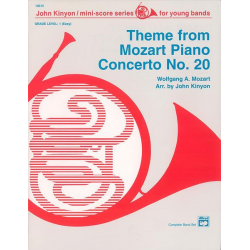 Theme from Piano Concerto No.20 (c/band) -Wolfgang Amadeus Mozart / Arr.John Kinyon