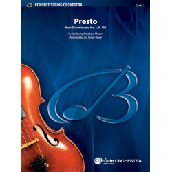 Presto (s/o) -Wolfgang Amadeus Mozart / Arr.Janet Farrar-Royce