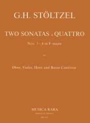 2 Sonaten à Quattro Nr. 3 und 4 F-dur -Gottfried Heinrich Stölzel