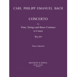 Flötenkonzert G-dur Wq 169 -Carl Philipp Emanuel Bach / Arr.Robert Paul Block