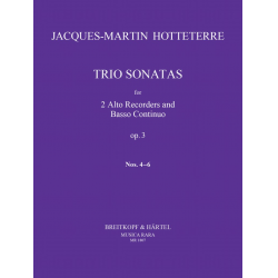 Triosonaten op. 3 -Jacques Martin Hotteterre