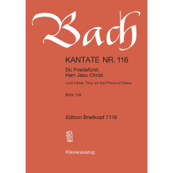 Kantate BWV 116 Du Friedefürst, Herr Jesu Christ - Johann Sebastian Bach / Arr. Günter Raphael