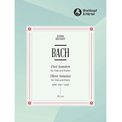 3 Sonaten BWV 1027-1029 -Johann Sebastian Bach / Arr.Ernst Naumann