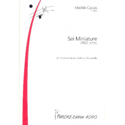 Seis miniatures für Flöte (Oboe), Violine -Matilde Capuis
