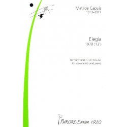 Elegia für Violoncello und Klavier -Matilde Capuis