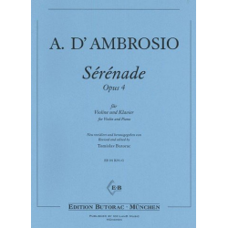 Sérénade op.4 für Violine und Klavier - Alfredo d Ambrosio