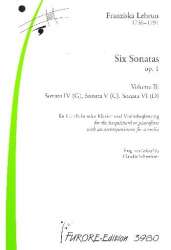 6 Sonaten op.1 Bd.2 (4-6) für -Franziska Lebrun